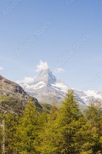 Zermatt, Wanderweg, Blauherd, Sunnegga, Findeln, Matterhorn, Zmuttgletscher, Wallis, Alpen, Walliser Berge, Sommer, Schweiz