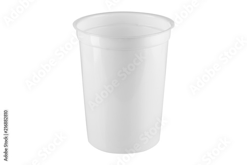 large high capacity for dairy products or for other food, on white background, isolate
