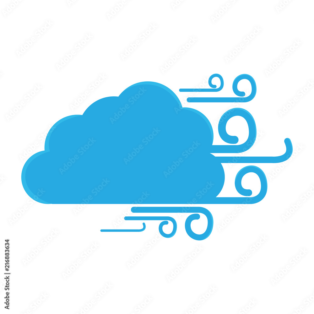Isolated wind weather icon Isolated wind weather icon