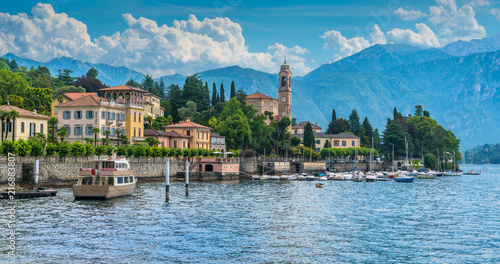 Scenic view in Tremezzo, Lake Como, Lombardy, Italy. photo