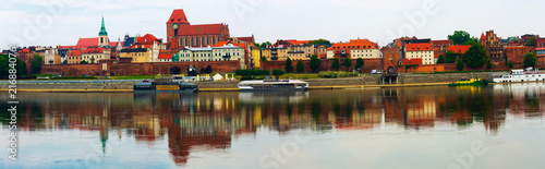 Panorama of Torun across Vistula river © JackF