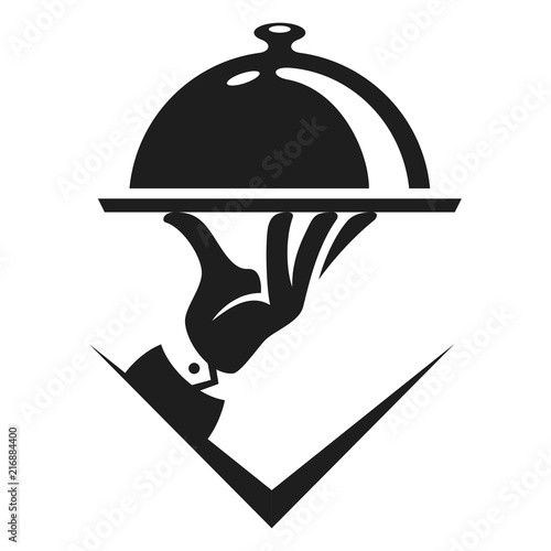 Food service vector logo design template