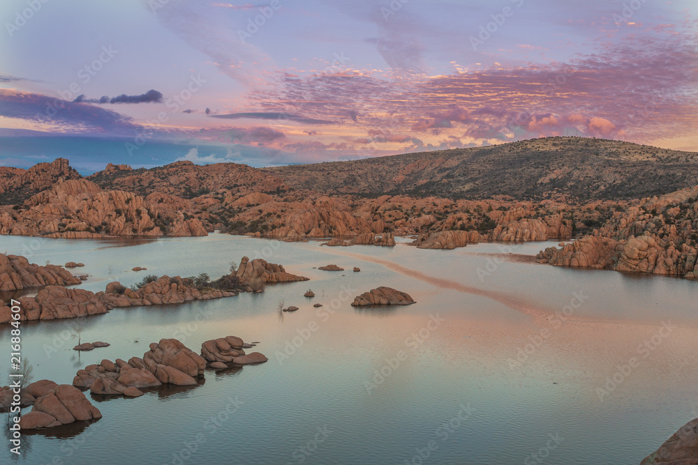 Scenic Watson Lake Sunset Prescott Arizona