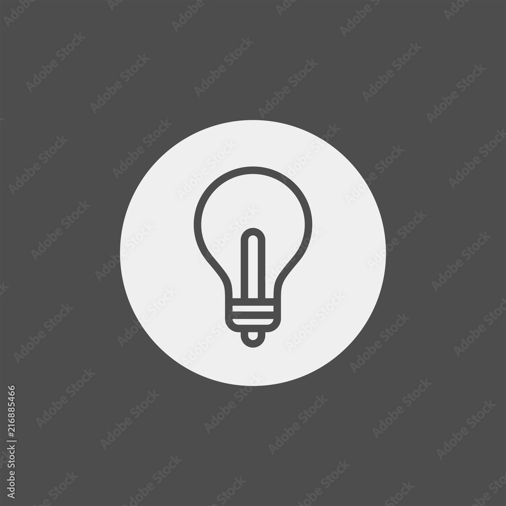 Bulb flat vector icon. Idea flat vector icon Bulb flat vector icon. Idea flat vector icon