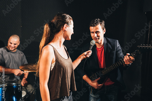 Wallpaper Mural Band performing at studio Torontodigital.ca