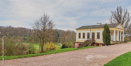 The "Roman House" in the public park at the river "Ilm" in Weimar in East Germany / World heritage / Today serves as a oublic museum