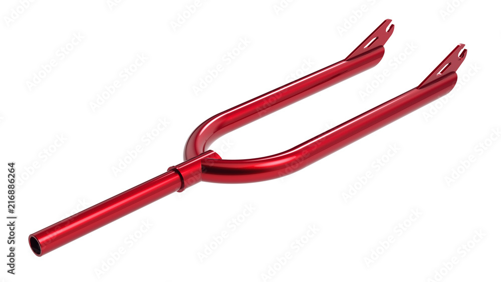 3D render of a BMX fork isolated on a white background 3D render of a BMX fork isolated on a white background