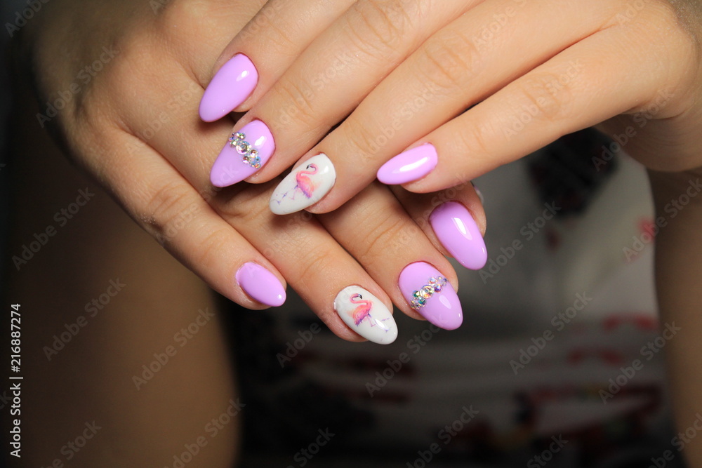 fashionable pink manicure fashionable pink manicure