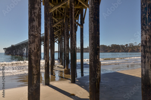 San Simeon Pier on Pacific coast San Luis Obispo county, California, USA © ssmalomuzh