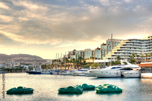 Photos Yachthafen vor Hotels in Eilat