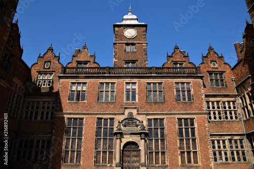 Aston Hall is a large Jacobean style house  over 400 years old in the centre of Aston Park  Aston  Birmingham Uk.