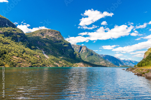 Norwegian fjord landscape