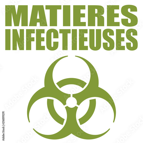 Logo matières infectieuses.