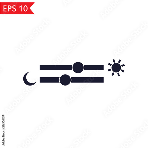 Brightness slider icon.
