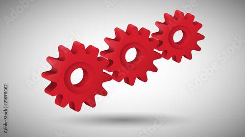 Web3d vector cogwheel