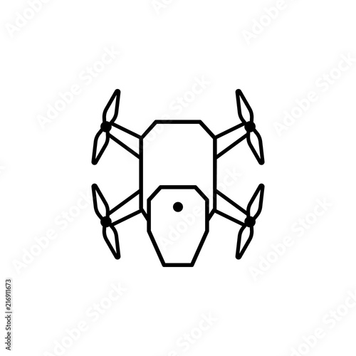 drone icon. Element of drones for mobile concept and web apps illustration. Thin line icon for website design and development, app development. Premium icon
