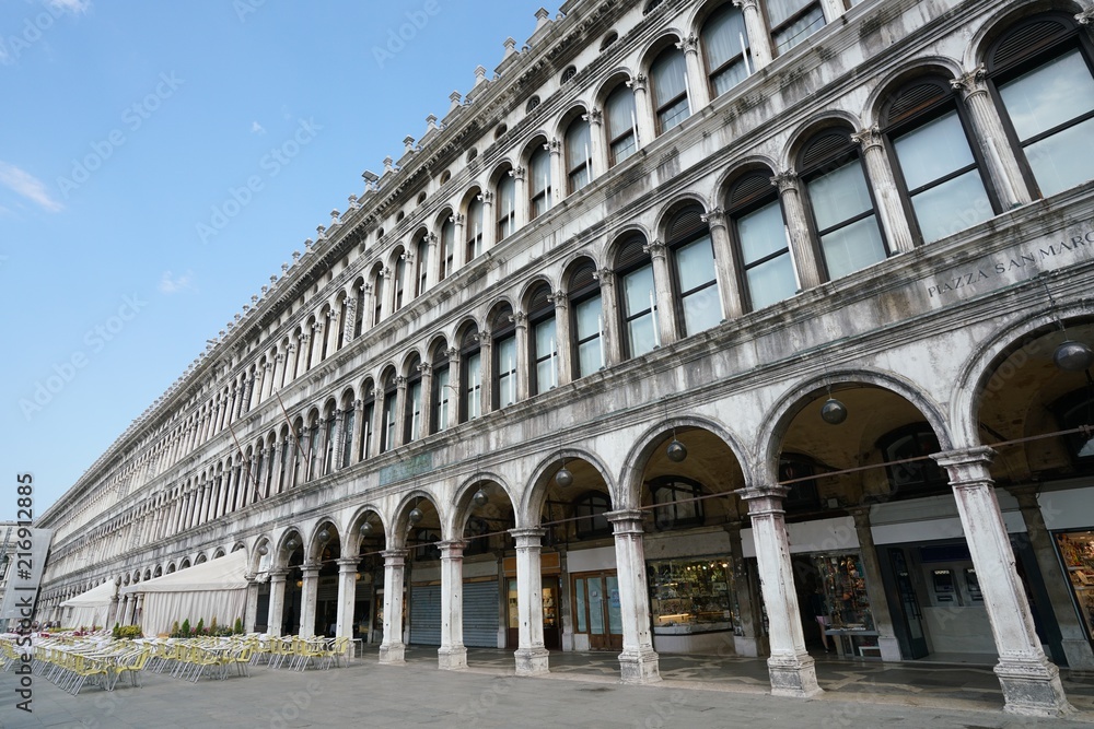 Venice,Italy-July 25, 2018 : Piazza San Marco or St Mark's Square in Venice