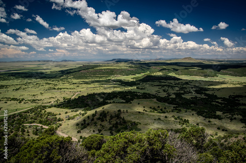 View from the rim trail in Capulin Volcano Naional Monument, New Mexico