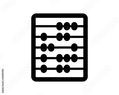 abacus mathematics math mathematical accounting image vector icon logo