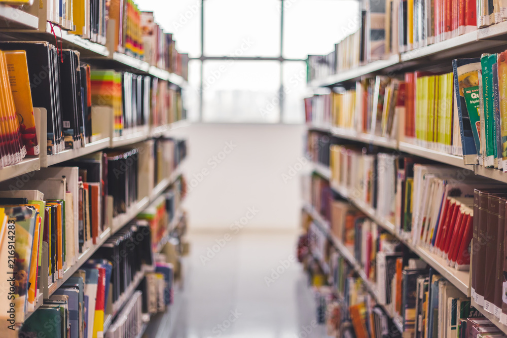 Front view from a book hall in a library. Through this image we can find things about education, study, school, science and mutch more. Front view from a book hall in a library. Through this image we can find things about education, study, school, science and mutch more.