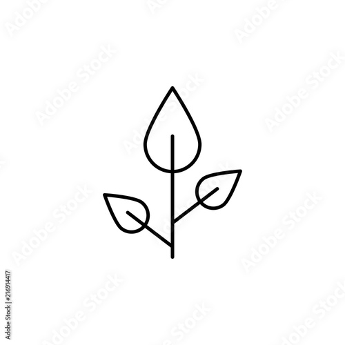 beech icon. Element of nature icon for mobile concept and web apps. Thin line beech icon can be used for web and mobile