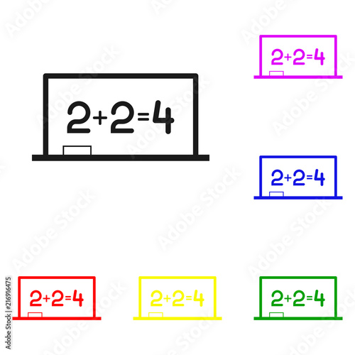 Wallpaper Mural Elements of school board in multi colored icons. Premium quality graphic design icon. Simple icon for websites, web design, mobile app, info graphics Torontodigital.ca