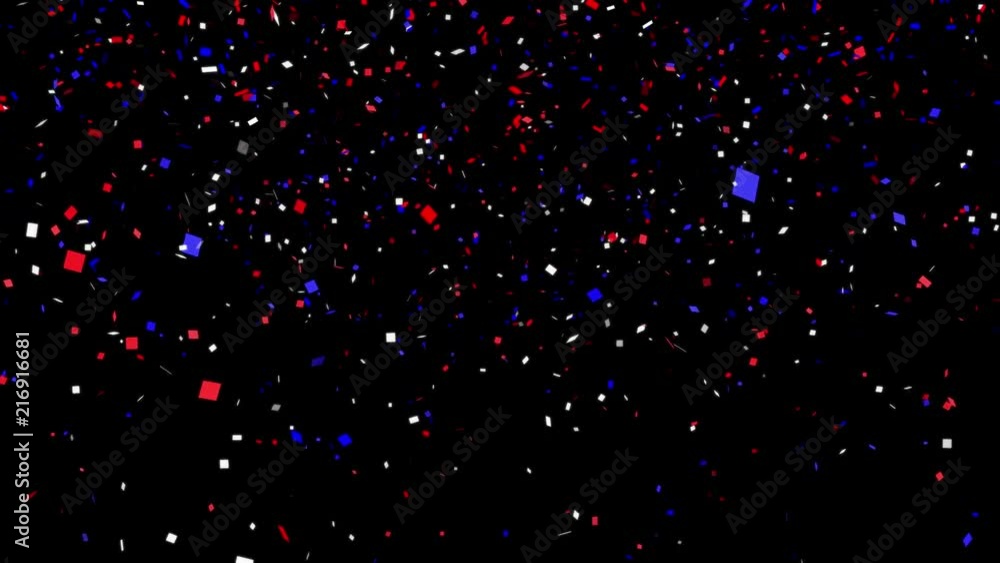 Red, White & Blue Confetti Rain Red, White & Blue Confetti Rain