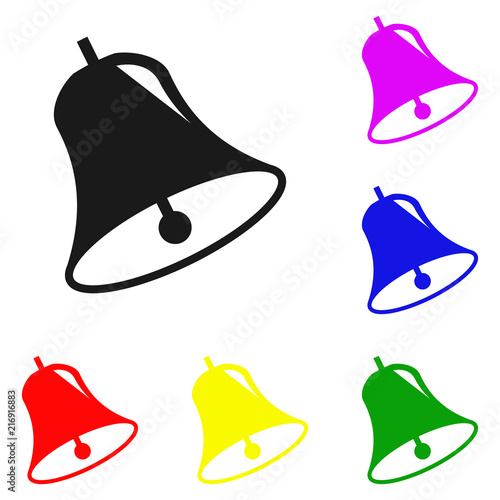 Elements of Bell in multi colored icons. Premium quality graphic design icon. Simple icon for websites, web design, mobile app, info graphics