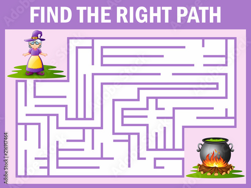 Maze game finds the witch way to cauldron 