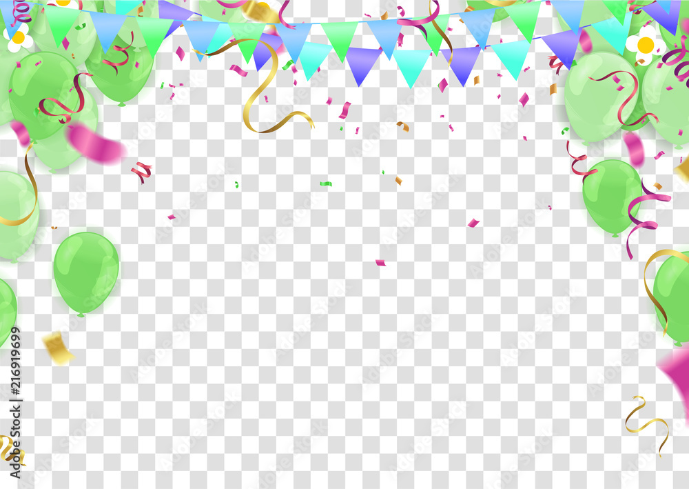 Vector Illustration of Green Balloons Vector Illustration of Green Balloons