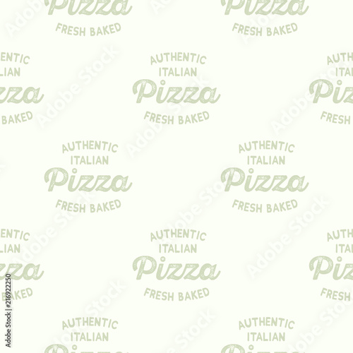 Pizza seamless pattern