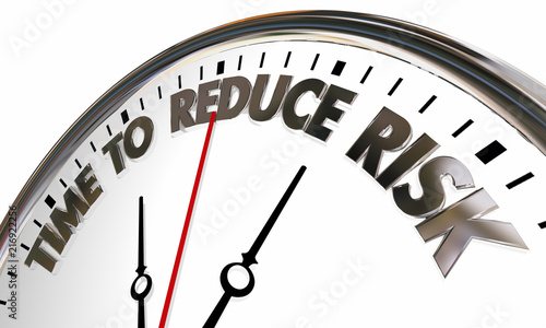 Time to Reduce Lisk Liability Mitigation Clock 3d Illustration