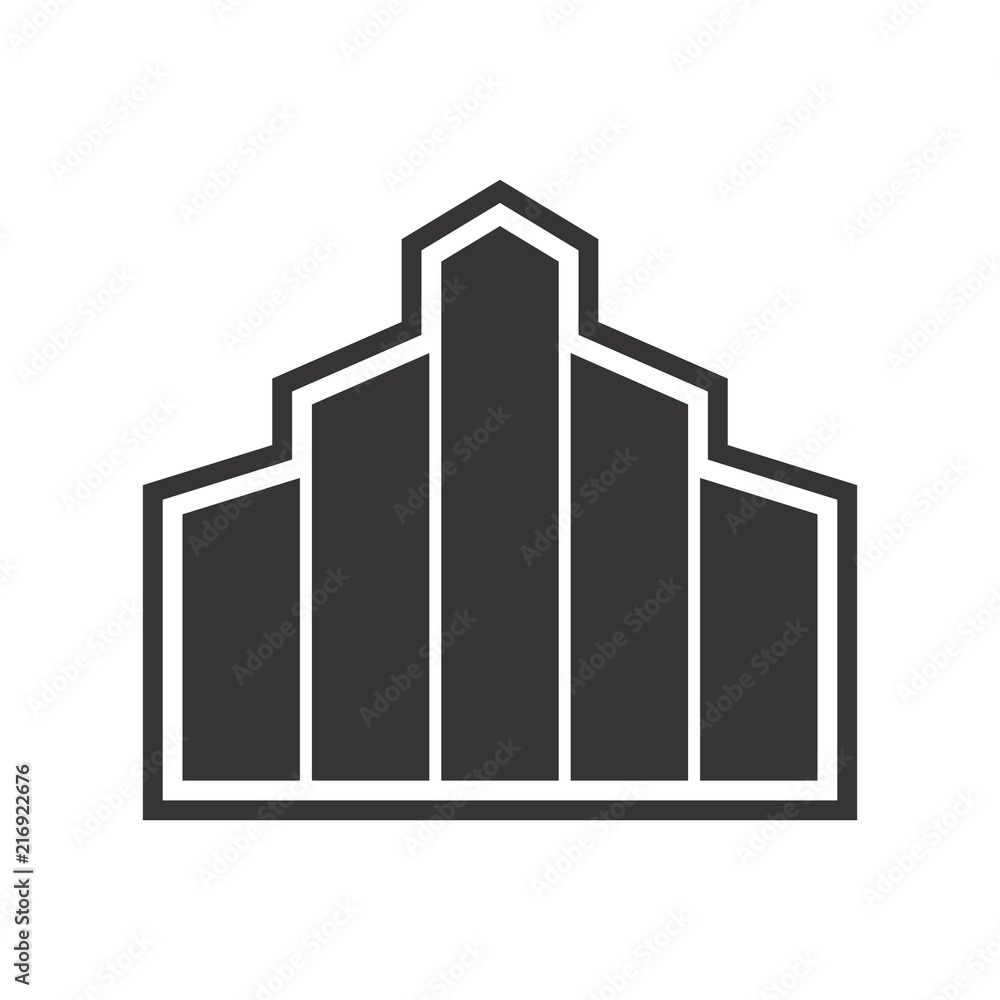 Building Logo. Tower Icon. Architecture symbol. Vector eps 08. Stock ...