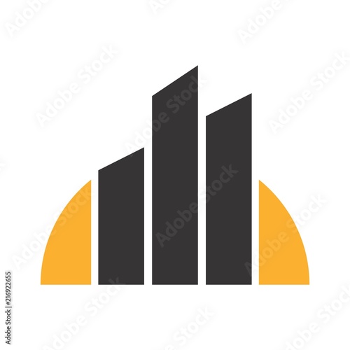 Building Logo. Tower Icon. Architecture symbol. Vector eps 08.