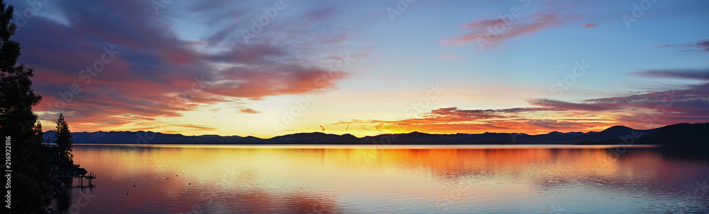 Sunset at Lake Tahoe, CA