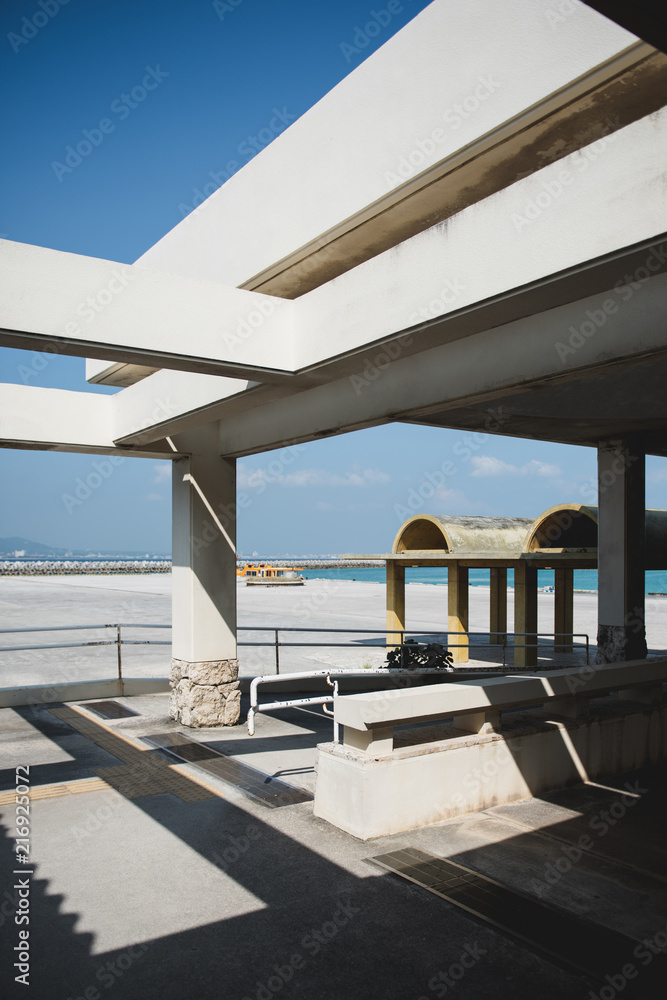 Fototapeta premium Special Shaped Structure By The Sea