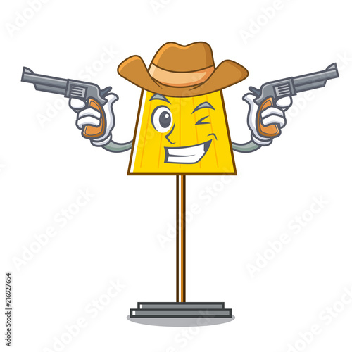Cowboy floor lamp character cartoon