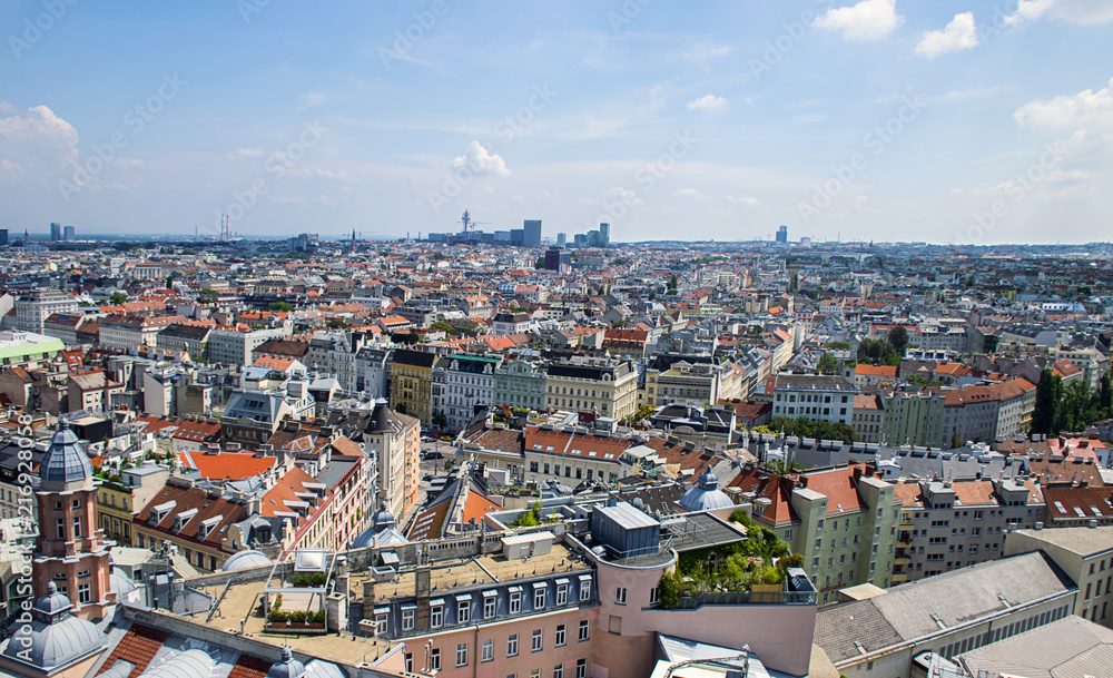 City skyline at day