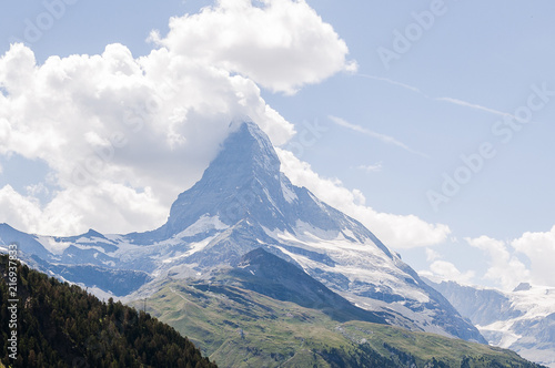 Zermatt, Furi, Zmutt, Matterhorn, Alpen, Walliser Berge, Zmuttgletscher, Gletscher, Wanderweg, Wallis, Alpinismus, Bergsteigen, Sommer, Schweiz