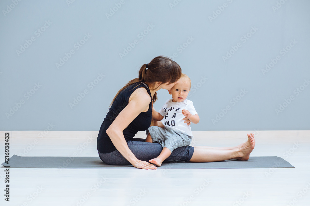 Mother Hugging Her Son Child Poses Stock Photo 520324879 | Shutterstock