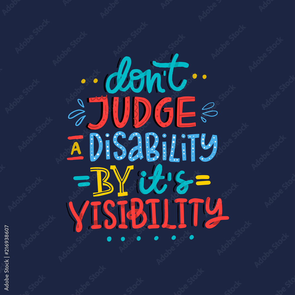Disability Lettering Quote