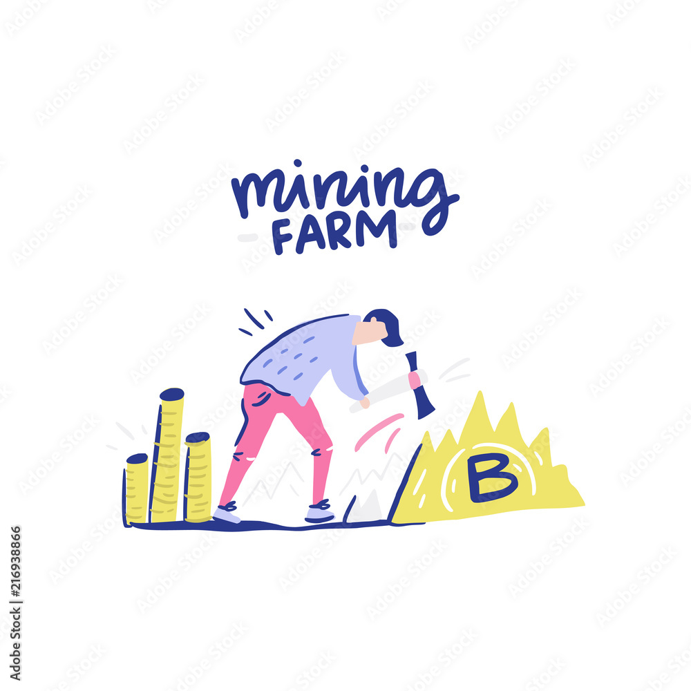 Mining Farm Vector Mining Farm Vector