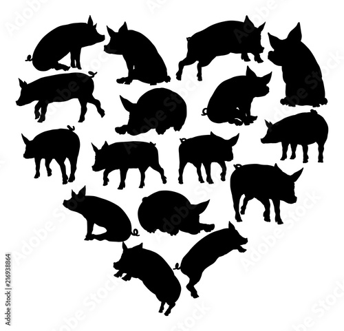 Pig Heart Silhouette Concept