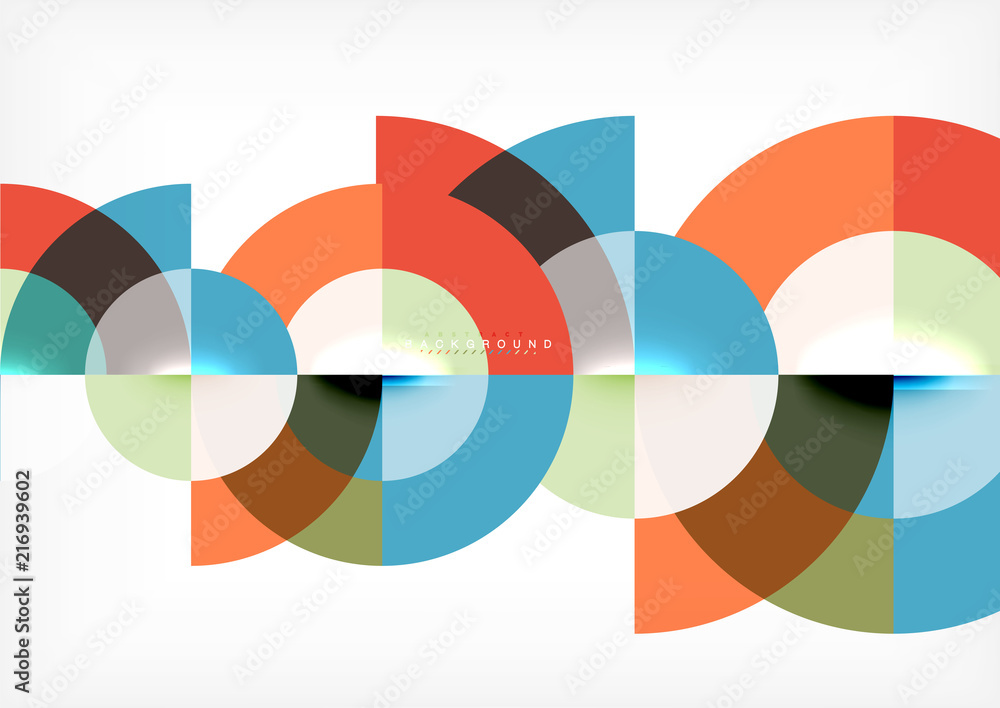 Modern circle abstract background Modern circle abstract background