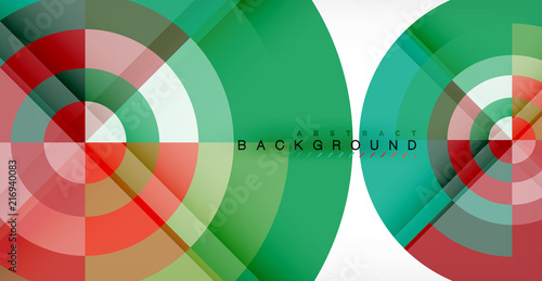 Vector circle abstract background