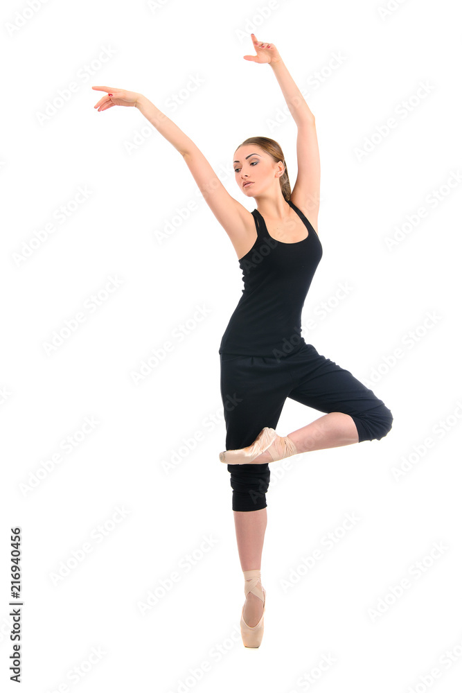 ballerina on white ballerina on white