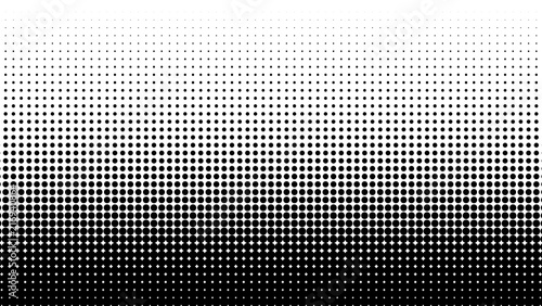 Gradient halftone. Abstract halftone background. Vector illustration. Black circles. photo
