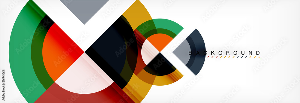 Vector circular geometric abstract background Vector circular geometric abstract background