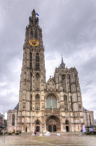 Cathedral of Our Lady facade, Antwerp, Belgium