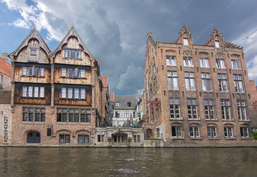 Rozenhoedkaai canal, Bruges, Belgium